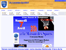 Tablet Screenshot of cagnesbasket.com